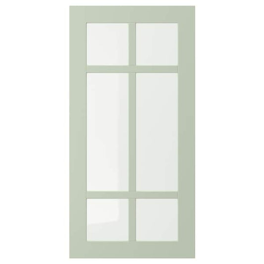 STENSUND - Glass door, light green, 40x80 cm - best price from Maltashopper.com 10524022