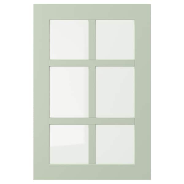 Ikea STENSUND - Glass door, light green, 40x60 cm