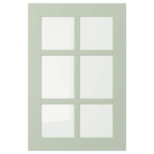 Ikea STENSUND - Glass door, light green, 40x60 cm