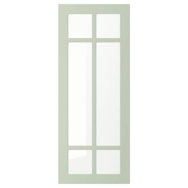 Ikea STENSUND - Glass door, light green, 40x100 cm