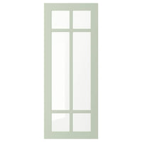 STENSUND glass door, light green, 40x100 cm