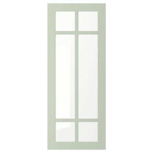 Ikea STENSUND - Glass door, light green, 40x100 cm