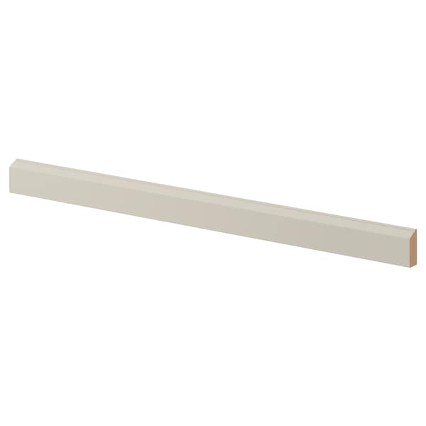 STENSUND - Contoured deco strip/moulding, beige, 221x3 cm