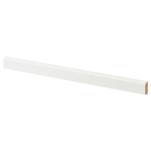 STENSUND - Contoured deco strip/moulding, white, 221x3 cm