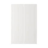 STENSUND 2-p door f corner base cabinet set, white, 25x80 cm