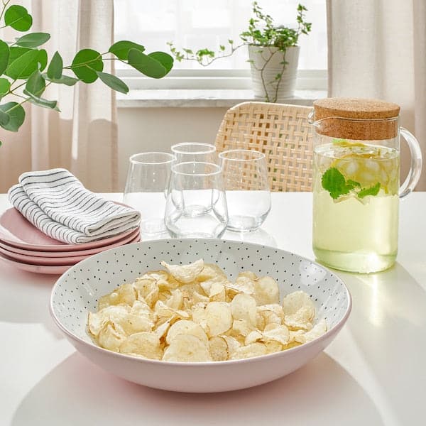 Ikea STENTICKA - Serving bowl, pink, 30 cm