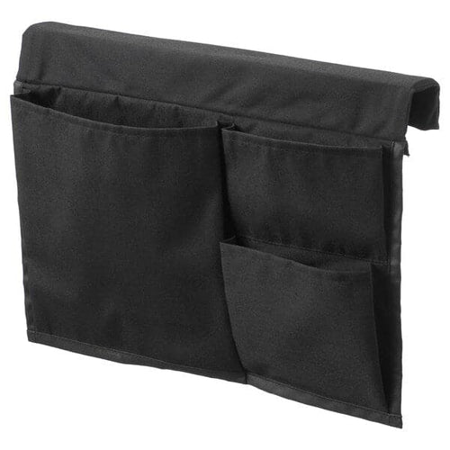 STICKAT - Bed pocket, black, 39x30 cm