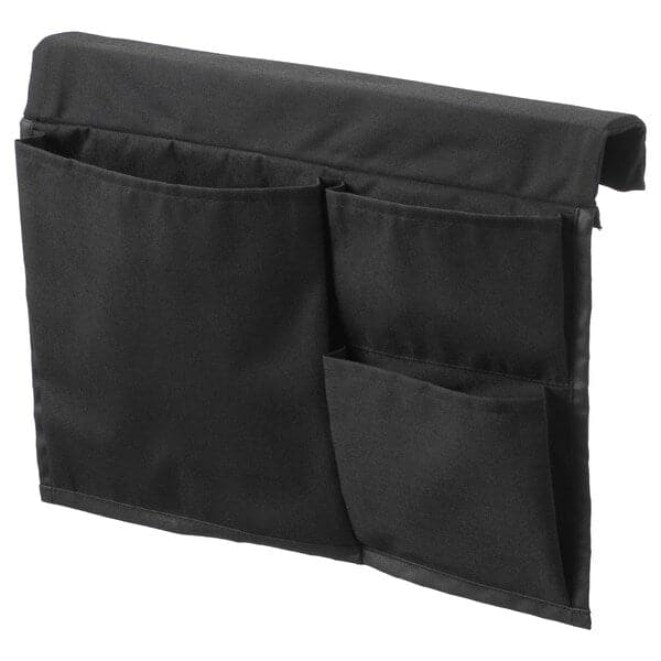 STICKAT - Bed pocket, black, 39x30 cm