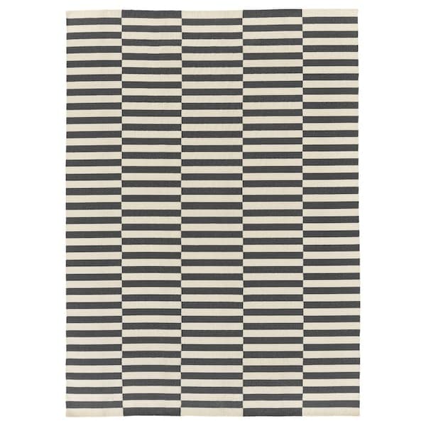 STOCKHOLM 2017 - Rug, flatwoven, handmade/striped grey, 250x350 cm - best price from Maltashopper.com 80345239