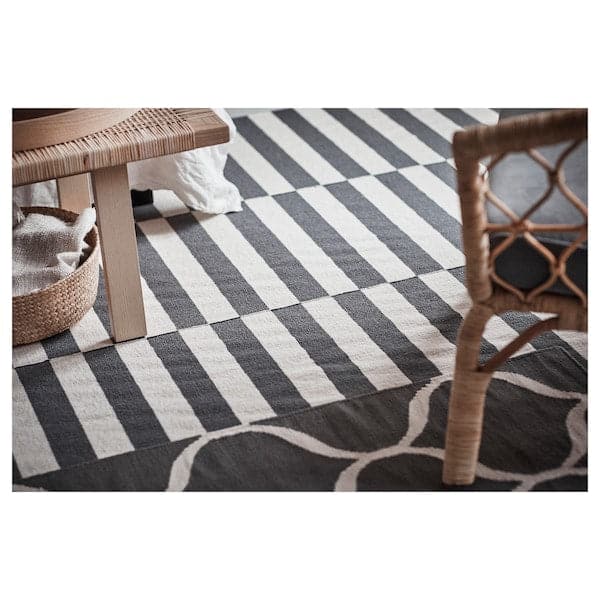 STOCKHOLM 2017 - Rug, flatwoven, handmade/striped grey, 250x350 cm - best price from Maltashopper.com 80345239