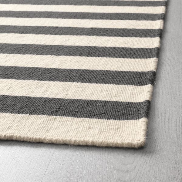 STOCKHOLM 2017 - Rug, flatwoven, handmade/striped grey, 250x350 cm - best price from Maltashopper.com 80345239