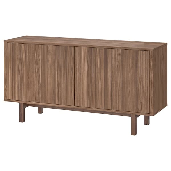 STOCKHOLM - Sideboard, walnut veneer, 160x81 cm