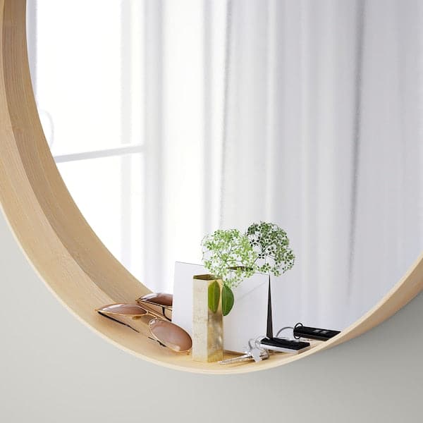 STOCKHOLM - Mirror, ash veneer, 80 cm - best price from Maltashopper.com 80404479