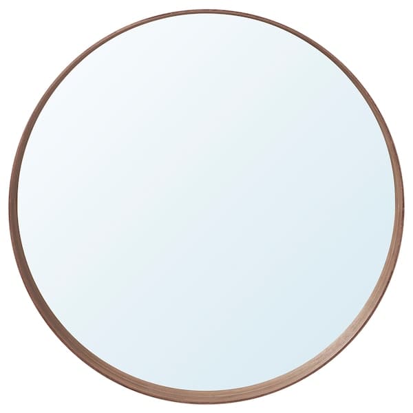 STOCKHOLM - Mirror, walnut veneer, 80 cm - best price from Maltashopper.com 60249960
