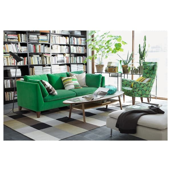 Ikea STOCKHOLM - Rug, flatwoven, handmade/chequered brown, 250x350 cm