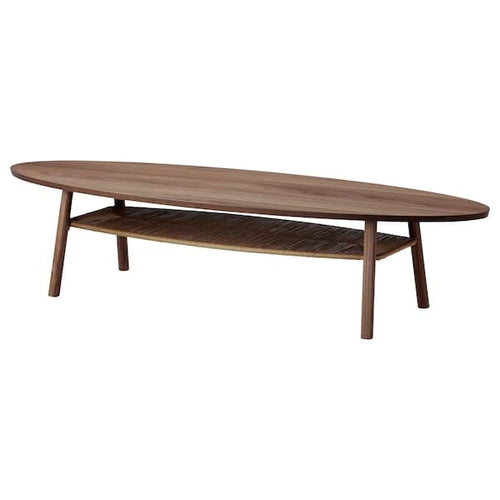 STOCKHOLM - Coffee table, walnut veneer, 180x59 cm