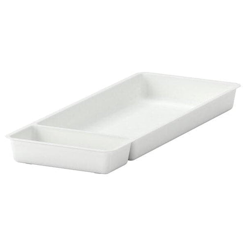 STÖDJA - Utensil tray, white, 20x50 cm