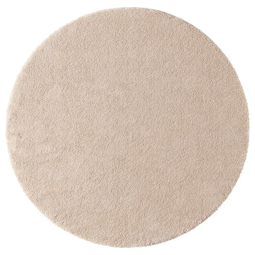 STOENSE Carpet, short hair - dirty white 130 cm , 130 cm