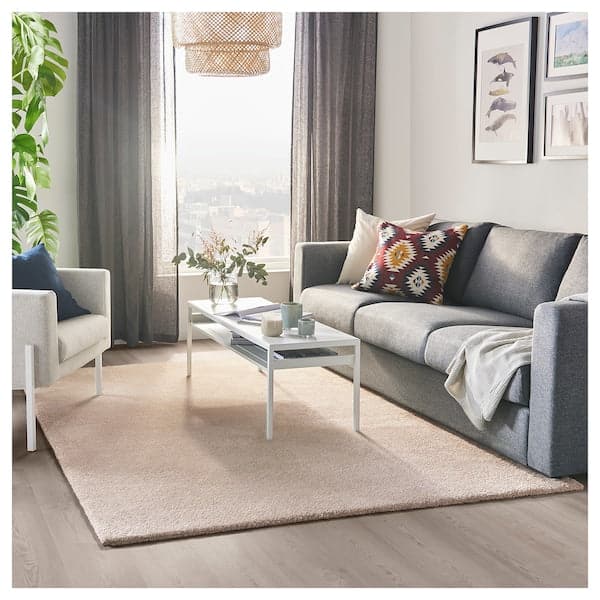 Ikea STOENSE - Rug, low pile, off-white, 170x240 cm
