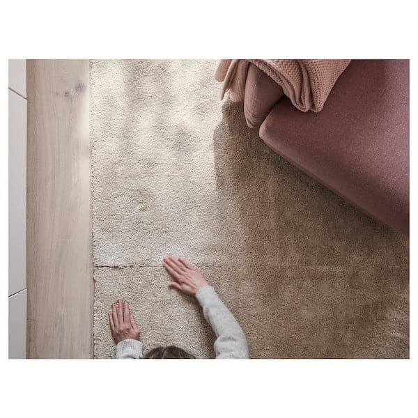 Ikea STOENSE - Rug, low pile, off-white, 133x195 cm