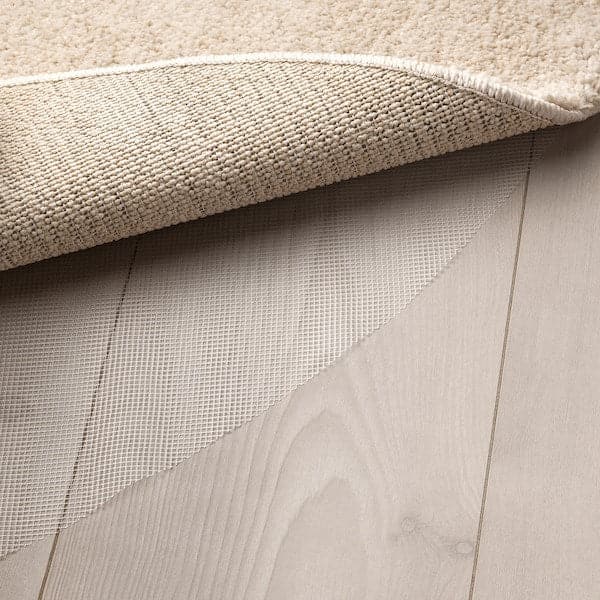 Ikea STOENSE Carpet, short hair - dirty white 130 cm , 130 cm