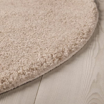 STOENSE Carpet, short hair - dirty white 130 cm , 130 cm - best price from Maltashopper.com 70426801