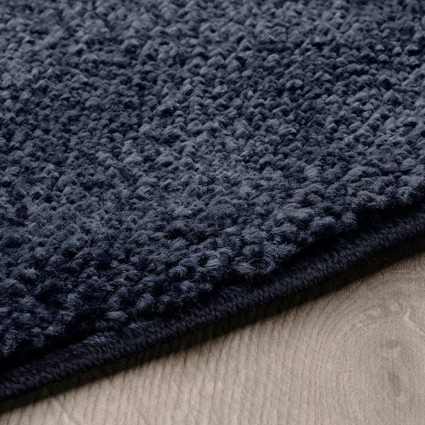 STOENSE - Carpet, short pile, dark blue, , 130 cm - best price from Maltashopper.com 40556016
