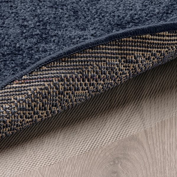 STOENSE - Carpet, short pile, dark blue, , 130 cm - best price from Maltashopper.com 40556016