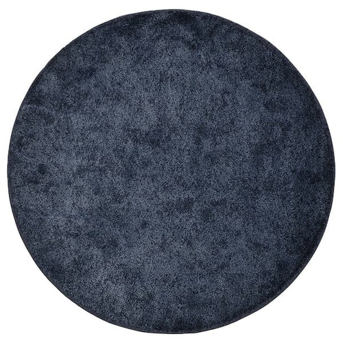 STOENSE - Carpet, short pile, dark blue, , 130 cm