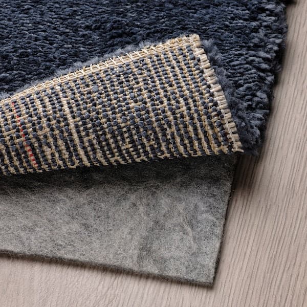 STOENSE - Rug, low pile, dark blue, 80x150 cm - best price from Maltashopper.com 80556019