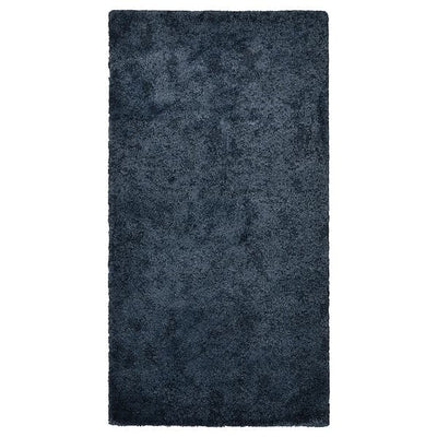 STOENSE - Rug, low pile, dark blue, 80x150 cm - best price from Maltashopper.com 80556019
