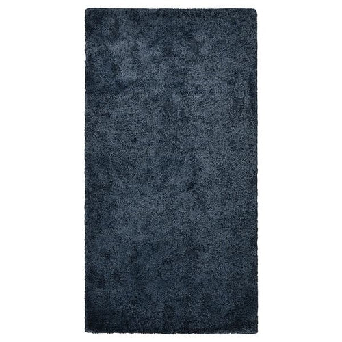 STOENSE - Rug, low pile, dark blue, 80x150 cm