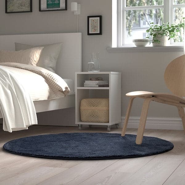 Ikea STOENSE - Carpet, short pile, dark blue, , 130 cm