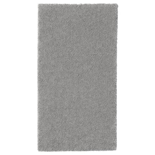 STOENSE - Rug, low pile, medium grey, 80x150 cm