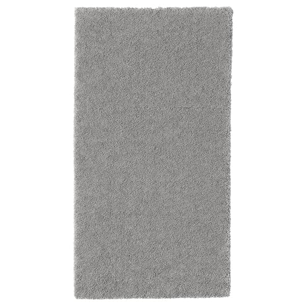 STOENSE - Rug, low pile, medium grey, 80x150 cm