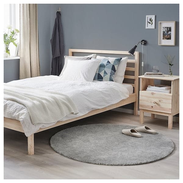Ikea STOENSE Carpet, short hair - smoke grey 130 cm , 130 cm