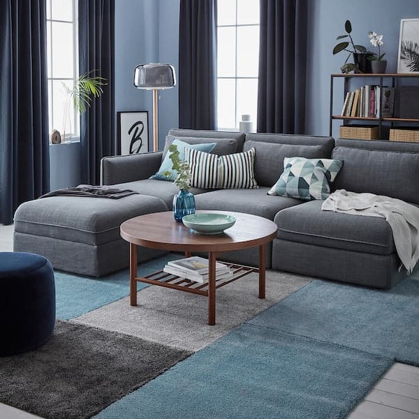 Ikea STOENSE - Rug, low pile, medium grey, 80x150 cm