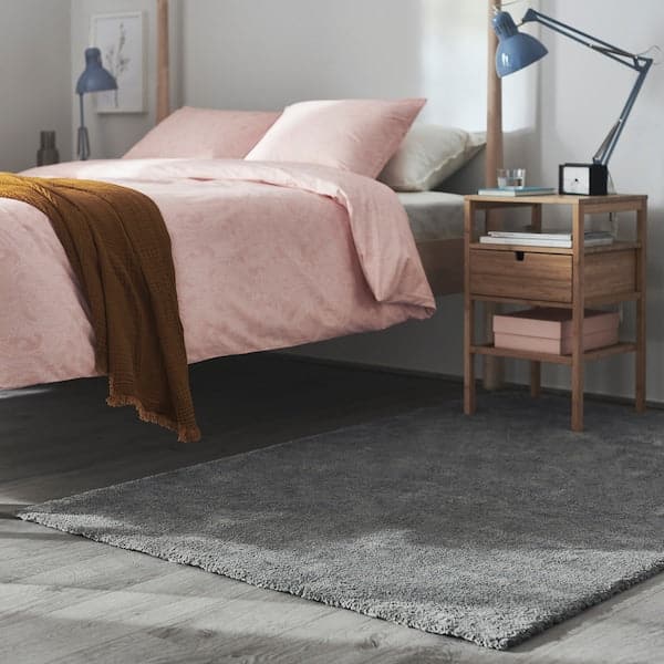 Ikea STOENSE - Rug, low pile, medium grey, 133x195 cm