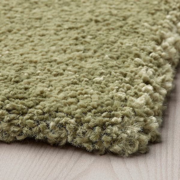 Ikea STOENSE - Rug, low pile, light olive-green, 80x150 cm