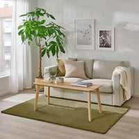 STOENSE - Rug, low pile, light olive-green, 133x195 cm - best price from Maltashopper.com 70500179