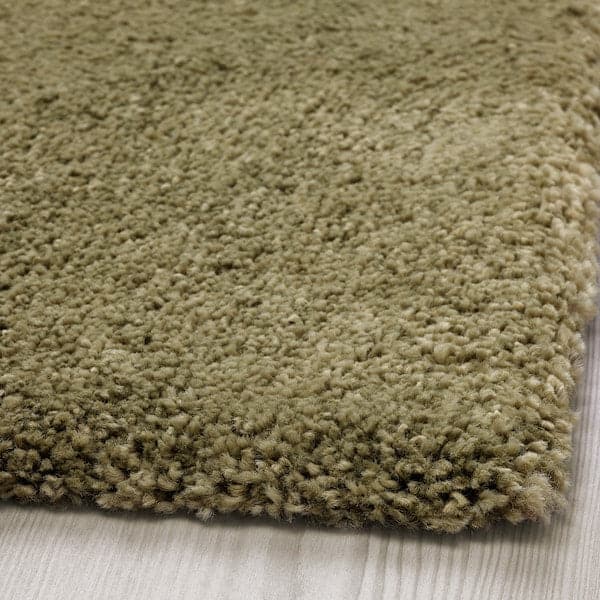 Ikea STOENSE - Rug, low pile, light olive-green, 170x240 cm