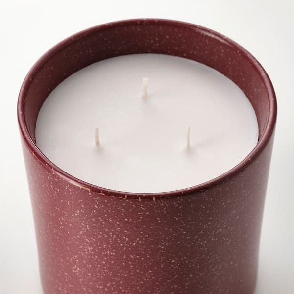 STÖRTSKÖN - Scented candle in ceramic jar w lid, Berries/red, 60 hr - best price from Maltashopper.com 10502459
