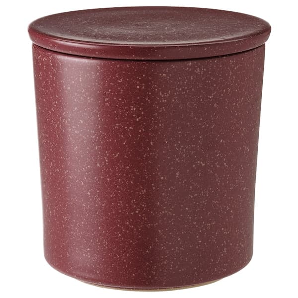 STÖRTSKÖN - Scented candle in ceramic jar w lid, Berries/red, 60 hr - best price from Maltashopper.com 10502459