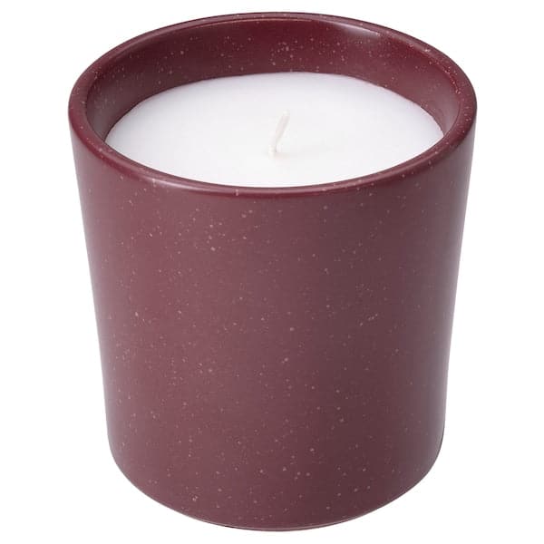 STÖRTSKÖN - Scented candle in ceramic jar, Berries/red