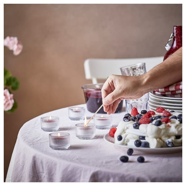 Ikea STÖRTSKÖN - Scented tealight, Berries/red, 3.5 hr