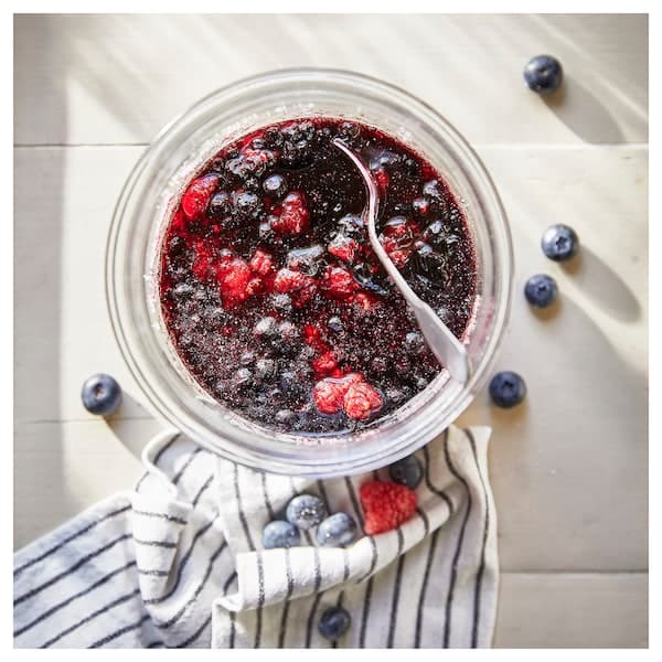 Ikea STÖRTSKÖN - Scented pillar candle, Berries/red, 30 hr