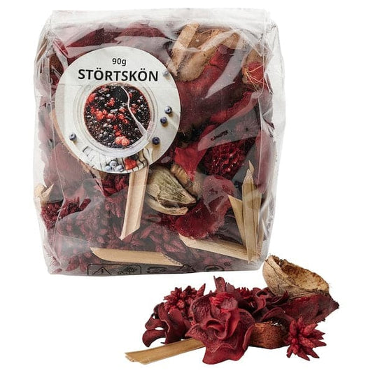 Ikea STÖRTSKÖN - Scented potpourri, Berries/red, 90 g