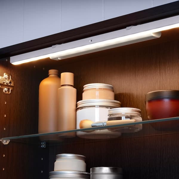STÖTTA - LED cabinet lighting strip w sensor, battery-operated white, 72 cm - best price from Maltashopper.com 90360093