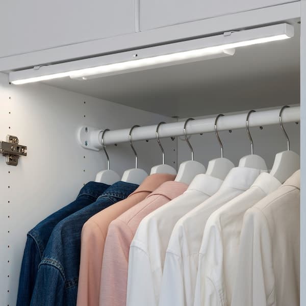 STÖTTA - LED cabinet lighting strip w sensor, battery-operated white, 72 cm - best price from Maltashopper.com 90360093