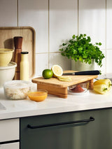 STOLTHET chopping board, bamboo, 35x22 cm
